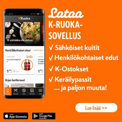 k ruoka sovellus